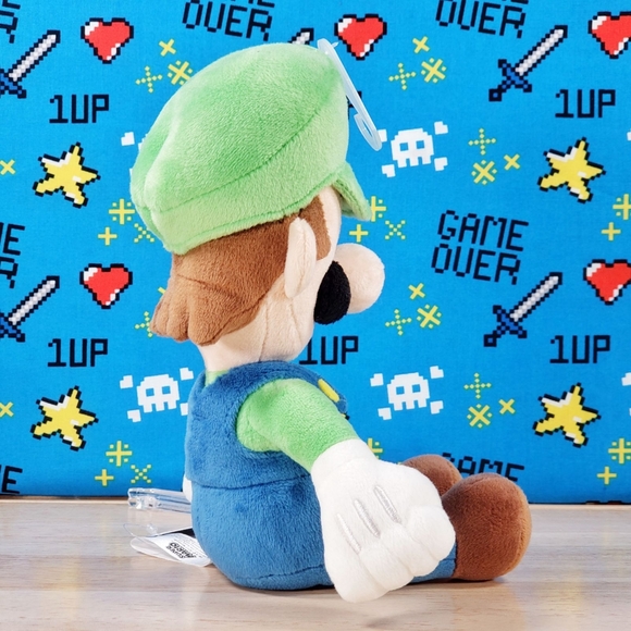 All Star Collection Super Mario LUIGI 8" #02 Nintendo Genuine Little Buddy Plush - Picture 3 of 12